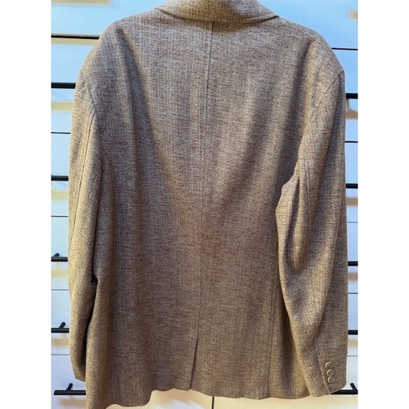 Vintage The Territory Ahead Silk Brown Blazer Jacket Mens XLL XL LONG Sport Coat - Picture 7 of 16